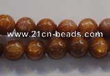 CCS383 15.5 inches 10mm round AAA grade natural golden sunstone beads