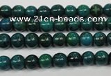 CCS401 15.5 inches 6mm round dyed chrysocolla gemstone beads