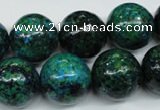 CCS407 15.5 inches 18mm round dyed chrysocolla gemstone beads