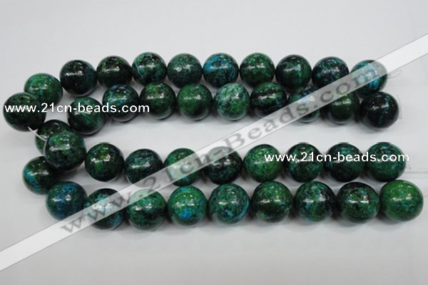 CCS408 15.5 inches 20mm round dyed chrysocolla gemstone beads
