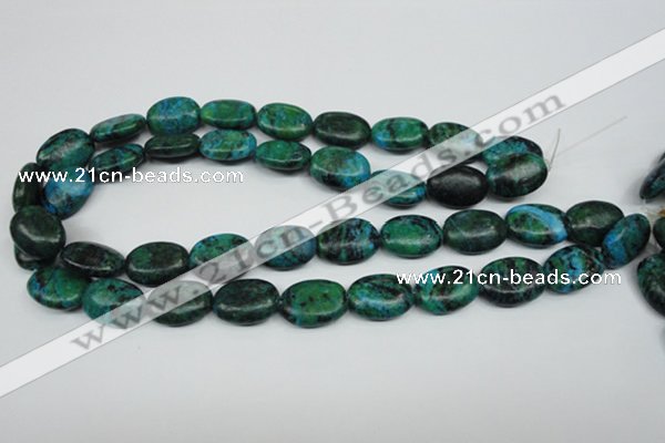 CCS445 15.5 inches 15*20mm oval dyed chrysocolla gemstone beads