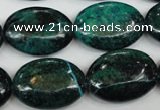 CCS446 15.5 inches 18*25mm oval dyed chrysocolla gemstone beads