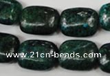 CCS475 15.5 inches 15*20mm rectangle dyed chrysocolla gemstone beads