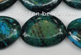 CCS481 15.5 inches 22*30mm freeform dyed chrysocolla gemstone beads