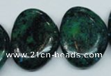 CCS482 15.5 inches 22*30mm freeform dyed chrysocolla gemstone beads