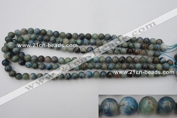 CCS502 15.5 inches 8mm round natural chrysocolla gemstone beads