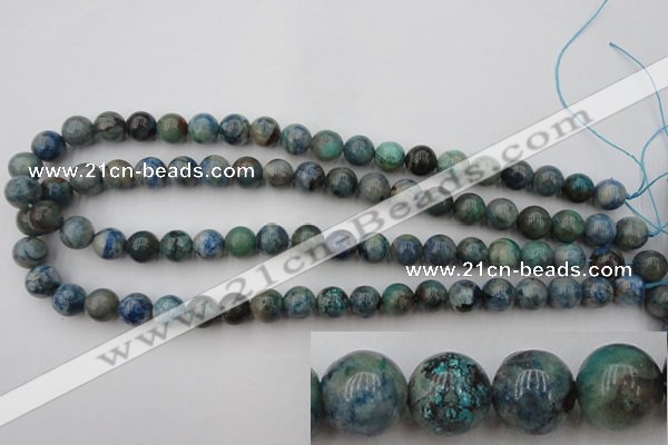 CCS503 15.5 inches 10mm round natural chrysocolla gemstone beads