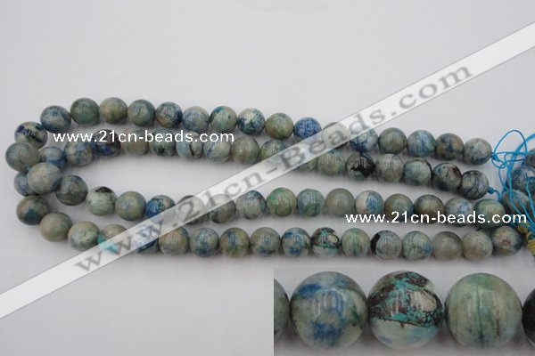 CCS504 15.5 inches 12mm round natural chrysocolla gemstone beads