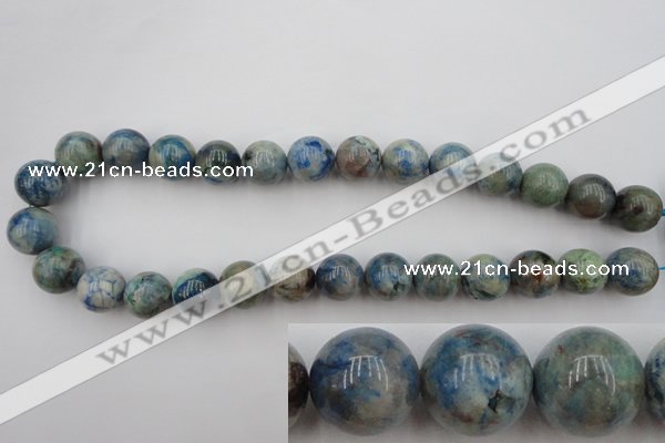 CCS506 15.5 inches 16mm round natural chrysocolla gemstone beads