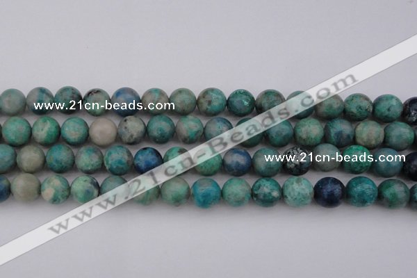 CCS514 15.5 inches 12mm round natural chrysocolla gemstone beads