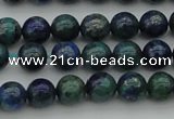 CCS521 15.5 inches 6mm round dyed chrysocolla gemstone beads