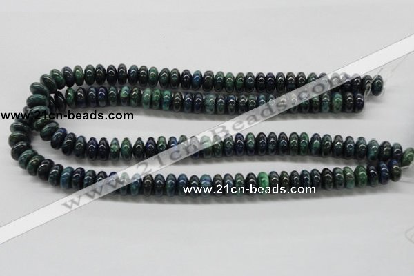 CCS53 16 inches 6*12mm rondelle dyed chrysocolla gemstone beads