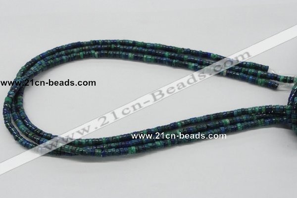 CCS54 16 inches 2*7mm heishi dyed chrysocolla gemstone beads