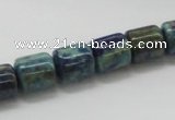 CCS55 16 inches 10*12mm cylinder dyed chrysocolla gemstone beads