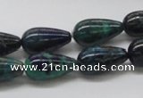 CCS56 16 inches 10*18mm teardrop dyed chrysocolla gemstone beads