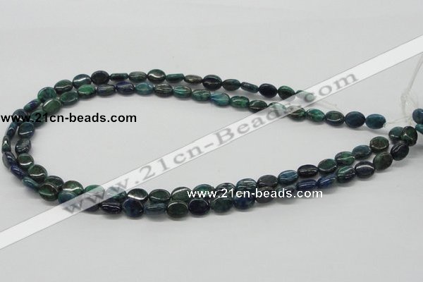 CCS59 16 inches 8*10mm oval dyed chrysocolla gemstone beads