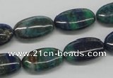 CCS60 16 inches 10*20mm oval dyed chrysocolla gemstone beads