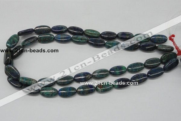 CCS60 16 inches 10*20mm oval dyed chrysocolla gemstone beads