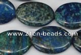 CCS61 16 inches 22*30mm oval dyed chrysocolla gemstone beads