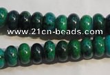 CCS616 15.5 inches 6*10mm rondelle dyed chrysocolla gemstone beads