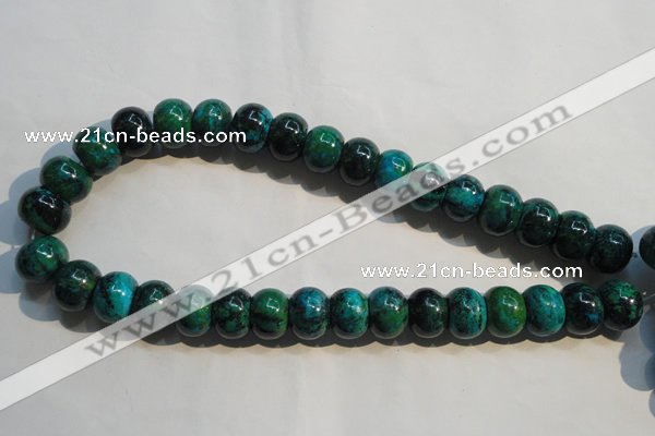 CCS618 15.5 inches 12*16mm rondelle dyed chrysocolla gemstone beads