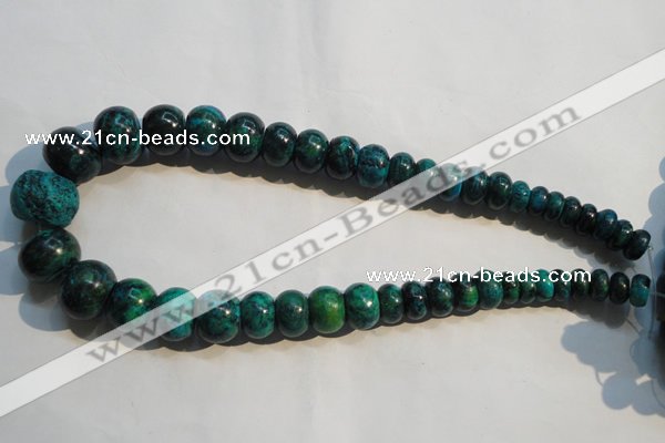 CCS621 15.5 inches 6*10mm – 15*20mm rondelle dyed chrysocolla beads