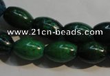 CCS631 15.5 inches 10*14mm rice dyed chrysocolla gemstone beads