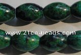 CCS633 15.5 inches 13*18mm rice dyed chrysocolla gemstone beads