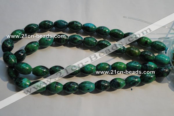 CCS633 15.5 inches 13*18mm rice dyed chrysocolla gemstone beads