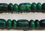 CCS645 15.5 inches 5*10mm rondelle & 10*14mm drum dyed chrysocolla beads