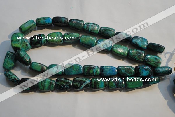 CCS648 15.5 inches 14*20mm nuggets dyed chrysocolla gemstone beads