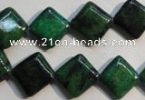 CCS681 15.5 inches 12*12mm diamond dyed chrysocolla gemstone beads