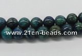 CCS71 15.5 inches 12mm round dyed chrysocolla gemstone beads