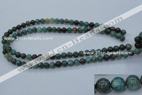 CCS752 15 inches 8mm round chrysocolla gemstone beads wholesale