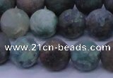 CCS764 15.5 inches 12mm round matte natural chrysocolla beads