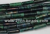 CCS77 15.5 inches 4*13mm tube dyed chrysocolla gemstone beads