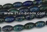 CCS79 15.5 inches 8*12mm rice dyed chrysocolla gemstone beads