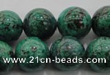 CCS804 15.5 inches 12mm round natural Chinese chrysocolla beads