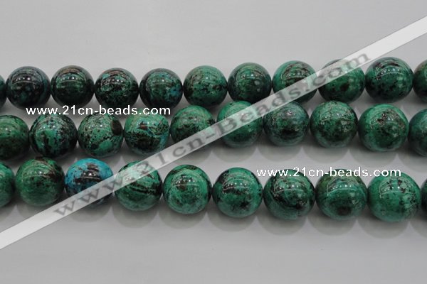 CCS808 15.5 inches 20mm round natural Chinese chrysocolla beads