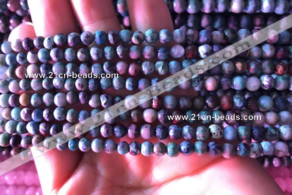 CCS851 15.5 inches 6mm round natural chrysocolla beads wholesale