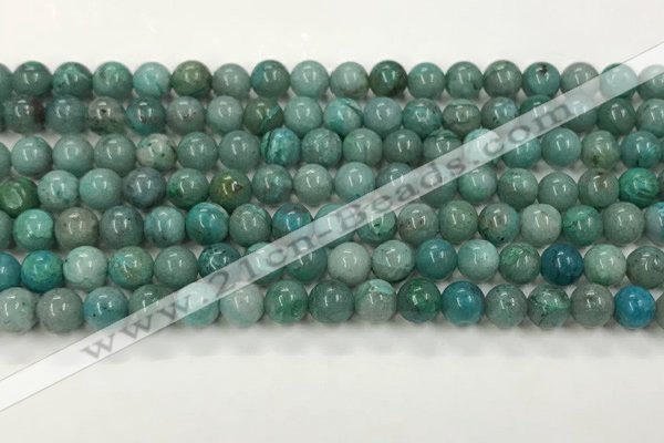 CCS874 15.5 inches 6mm round natural chrysocolla gemstone beads