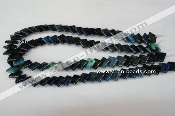 CCS88 15.5 inches 12*12mm diamond dyed chrysocolla gemstone beads