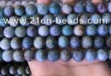 CCS891 15 inches 12mm round natural chrysocolla beads wholesale