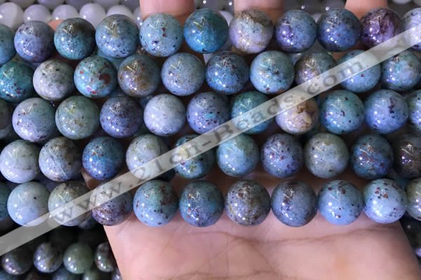 CCS891 15 inches 12mm round natural chrysocolla beads wholesale