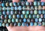 CCS894 15 inches 8mm round natural chrysocolla gemstone beads