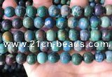 CCS895 15 inches 10mm round natural chrysocolla gemstone beads