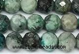 CCS915 15 inches 4*6mm faceted round chrysocolla beads