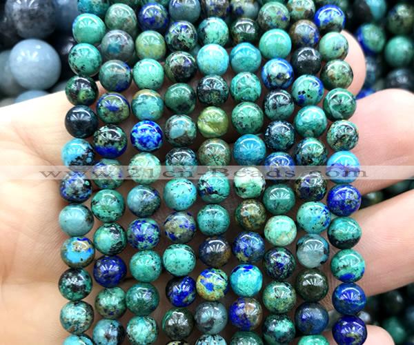 CCS950 15 inches 6mm round chrysocolla gemstone beads