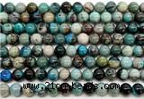 CCS957 15 inches 8mm round natural chrysocolla beads wholesale