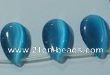 CCT1031 Top-drilled 14*22mm flat teardrop cats eye beads wholesale